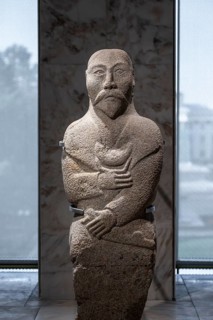 Balbal, exhibition in the State History Museum, interior view, Bishkek, Kyrgyzstan