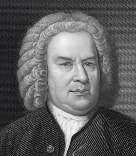 Johann Sebastian Bach, 1685, 1750, German composer, digital edited