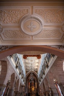 Interior of the Minster of Our Lady, Villingen-Schwenningen, Baden-Württemberg, Germany