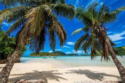 Anse L'Islette Beach, Mahe, Republic of Seychelles, Indian Ocean