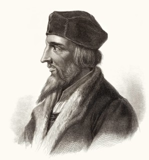 Jan Hus or Johannes Huss, ca. 1369, 1415, a Christian reformer