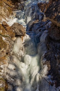 Frozen waterfall in the Eng valley