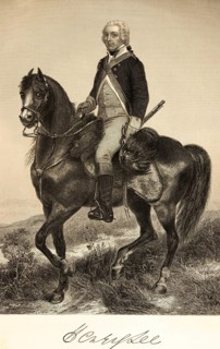Henry Lee (1756-1818) politician, officer, governor of Virginia, rider, horse, sword, portrait of