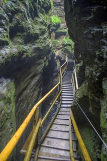 Climbing facility in the Raggaschlucht gorge, Flattach, Carinthia, Austria