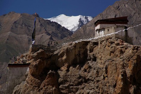 Dhankar monastery in Spiti Valley, India, Spiti, Himachal Pradesh, India