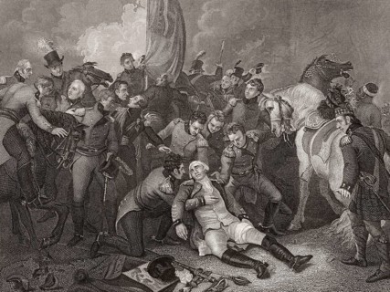 Death of Sir Ralph Abercromby or Abercrombie, 1734-1801, Battle of Alexandria, 21 March 1801