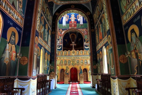 Freken in the interior, Sfantul Ilie Paltinul monastery, Holy Prophet Elias Paltinul monastery,