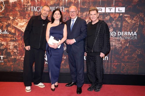 Ulf Leo Sommer, Katharina Günther-Wünsch, Kai Wegner and Peter Plate at the Premier - We Are Alive