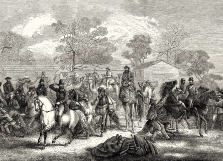 Start of the Burke and Wills expedition, Royal Park, Melbourne on 20 August 1860