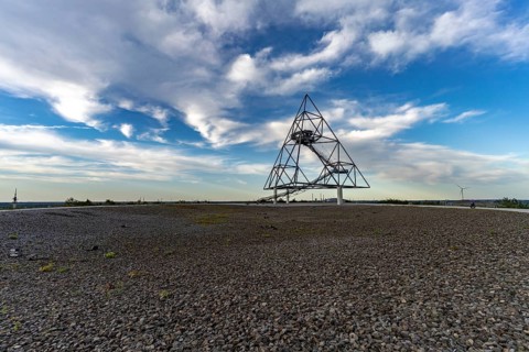 The Emscherblick stockpile event, tetrahedron for short, in Bottrop, Ruhr region, North