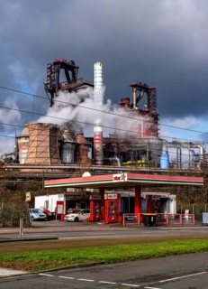 Duisburg-Bruckhausen steel site, ThyssenKrupp Steel, blast furnaces 8 and 9, on