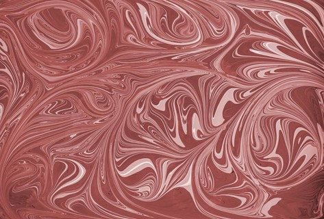 This image showcases an abstract floral pattern in pink and white acrylic paint, featuring