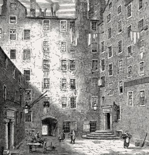 Mylnes Court at University of Edinburgh, Scotland, 19th century
