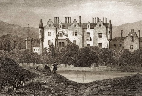 Abbotsford House, ein historisches Landhaus in den Scottish Borders, Galashiels, in der Nähe von
