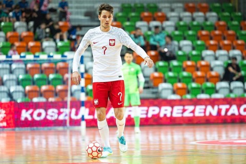 LUBIN, POLAND - MARCH 12, 2025: Futsal match European Championship qualifiers Poland - Moldova 3:0.
