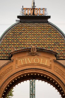 Entrance, Tivoli Amusement and Recreation Park, Copenhagen, Denmark