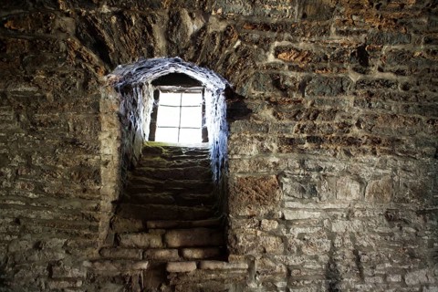 A cellar of an old castle, Germany