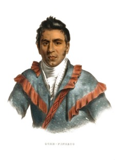 American Indian, Native American, Oche-Finceco, Chief of the Creek tribe, United States of America,