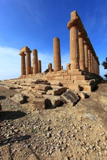 In the Parco Valle dei Templi di Agrigento, Unesco World Heritage Site, Remains of the Ancient City