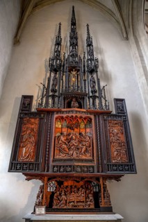 Maria-Krönungs-Altar, side altar, Marienaltar, around 1520, St.-Jakob Church, Rothenburg ob der