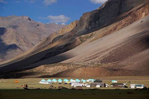 North India, Ladakh, Sarchu, tent accommodation, Himalayas