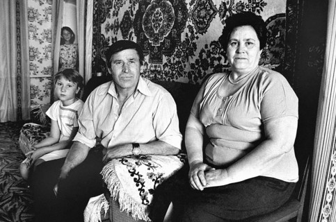 Kazakhstan, Romanovka, July 1992 - Russian-German family in the village of Romanovka, Romanovka,