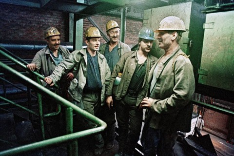 Herten, DEU, 31.03.1995 - Miners from the Ruhrkohle Ewald coal mine worked underground in coal seam