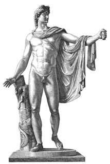 The Apollo of the Belvedere or Pythian Apollo, marble sculpture from Classical Antiquity