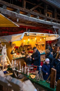 Christmas market, Burkheim, Vogtsburg, Kaiserstuhl, Baden-Württemberg, Germany