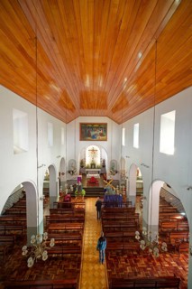 Church of Santa Maria Madalena, interior view, Porto Moniz, Madeira, Portugal