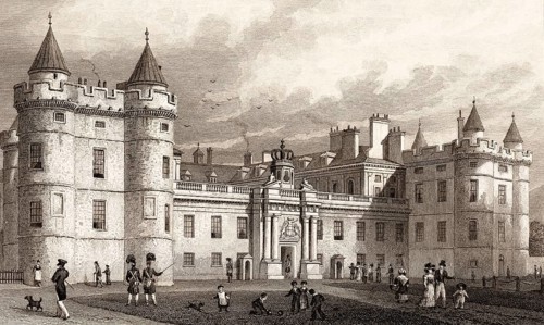 Holyrood Palace, Edinburgh, Scotland, 19th century, from Modern Athens by Th. H. Shepherd