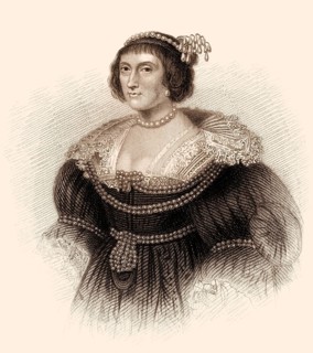 Elizabeth Stuart, die Winterkönigin, 1596 - 1662, als Ehefrau von Friedrich V., Kurfürst von der