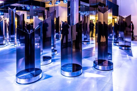 Kunsthal with temporary exhibition 100 Years of Kinetic Art, kinetic art with light effects,