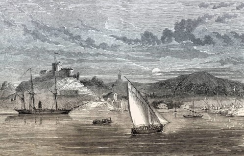 Île de Porquerolles, an island in the Îles d'Hyères, Var, Provence-Alpes-Côte d'Azur, France, 1857