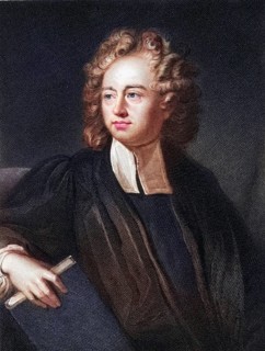 Richard Bentley 1662-1742, British clergyman. From the book Gallery of Portraits, published in