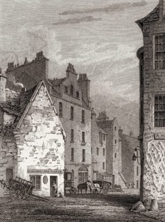 Bristo Port, Edinburgh, Scotland, 19th century, Views in Edinburgh by J. & H. S. Storer