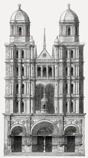 Church St. Michel, Dijon, Burgundy, France, 19th Century