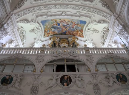 Benediktbeuern Abbey, former Benedictine Abbey, today a branch of the Salesians of Don Bosco, choir