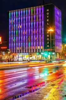 Novum Hotel Arosa Essen, with LED illuminated facade, in Essen Rüttenscheid, Essen, North