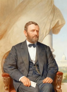 Ulysses Simpson Grant, 1822 - 1885, the 18th President of the United States, commanding general of