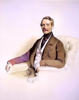Ignaz Engelhardt, civil servant in Vienna around 1854, Historical, digitally restored reproduction