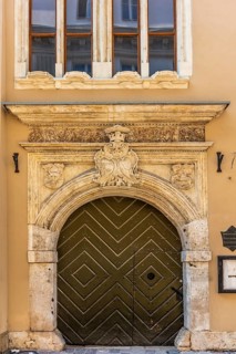 Details of the old town lanes, Krakow, Poland
