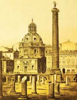On the Forum Traiani or Foro di Traiano, Trajan's Forum, Victory Column or Trajan's Column with