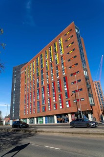 The Cargo Building, modern architecture new apartment block building, Wapping, city centre,