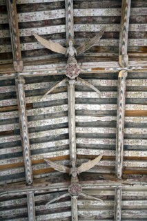 Angels on ceiling, Blythburgh church, Suffolk, England, United Kingdom