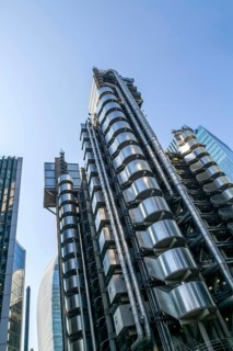 The Lloyd's building, commercial skyscraper building, City of London, England, UK architect Richard