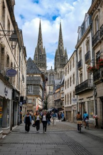 Quimper, Brittany, France - Quimper, Kemper in Breton, is the capital of the historic Cornouaille