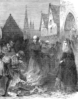 Luther burning the bull of Pope Leo X, 1521, Wittenberg, Germany