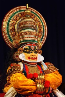 CHENNAI, INDIA, SEPTEMBER 8: Indian traditional dance drama Kathakali preformance on September 8,