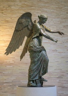 Bronze statue Vittoria alata, Brescia, Province of Brescia, Italy